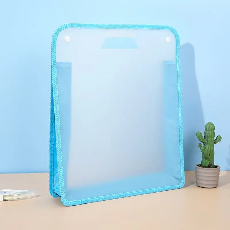 A4 Document Organizer Bag, Portable Handheld Design, Desktop Standable, Ideal for Students and Office Use, Convenient Storage Solution