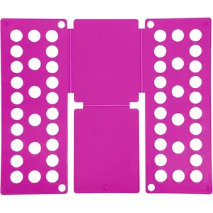 Shirt Folder Board, T-Shirt Clothes Folder Small Folding Board (Not for Adult) Foldable T-Shirt Organizer for Closet Wardrobe Drawer Easy Clothing Dark Red