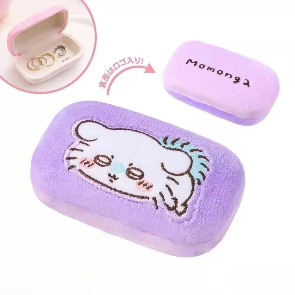 Anime Chiikawa Hachiware Plush Flip Cover Storage Box Mini Jewelry Box Send To Friends Cool Gift Surprise Kawaii Lovely Sweet