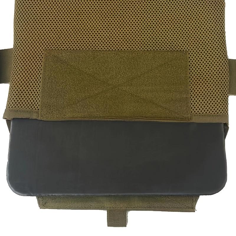 1pc Adjustable Lightweight Tactical Training Vest - Khaki, Durable Nylon Blend, All-Season Comfort with Multiple Pockets & Customizable Attachments for Outdoor Hunting