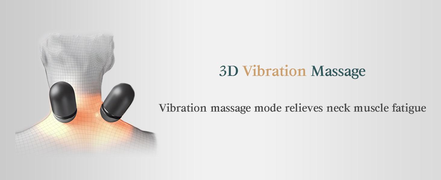 Neck Massager Pillow with Heating & Traction & Vibration, 3D Ergonomic Cervical Pillow for Neck Back Shoulder Pain Relief,Dark Grey