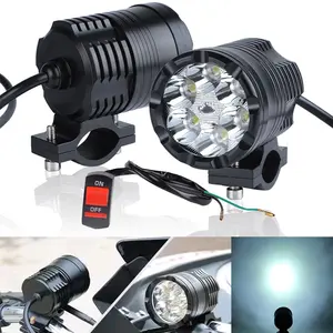 6-Inch Motorcycle LED Headlight, Universal Motorcycle Spot Light, Additional LED Auxiliary High Beam, Motorcycle LED Lighting Kit