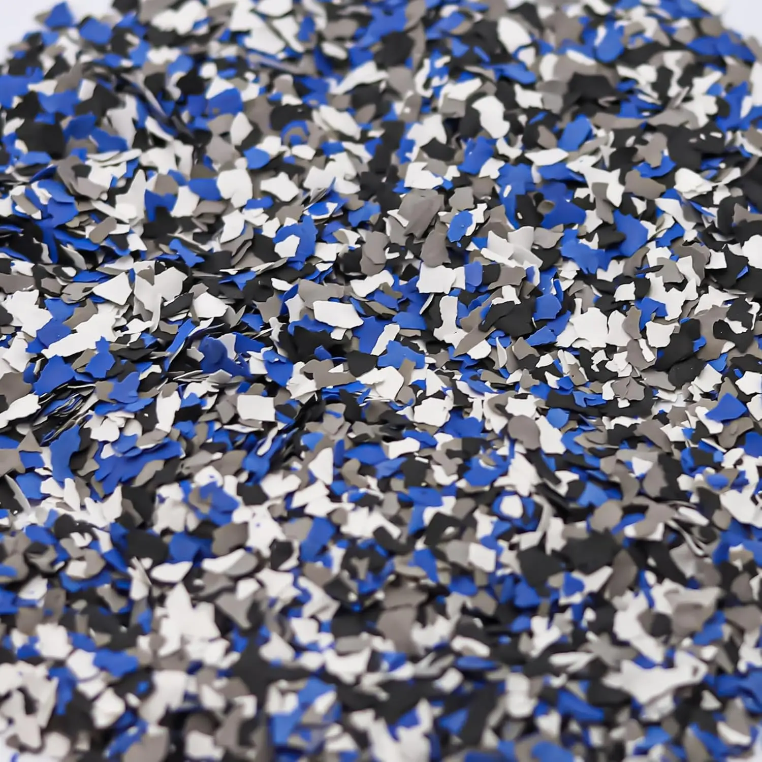 Epoxy Floor Flakes for Garage Blend Color Chips Concrete Floor Coatings Decorative Paint Flakes for Interior Exterior Walls Black White Blue Grey 6.6lb