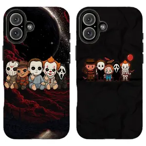 Kawaii Scary Movie Killers Group Phone Case,Protective Cover For iPhone 11 12 13 14 15 16 17 pro max for Samsung S26 S25 S24 S23 S22 S21 , For Fans Men Women,phone cases
