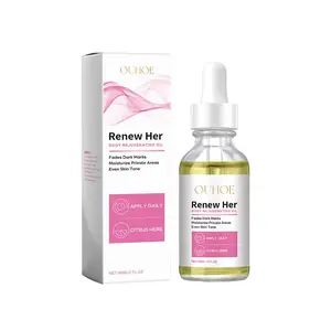 OUHOE Body Brightening Oil Deep Hydrating Glow Boosting Even Skin Tone Fast Absorbing