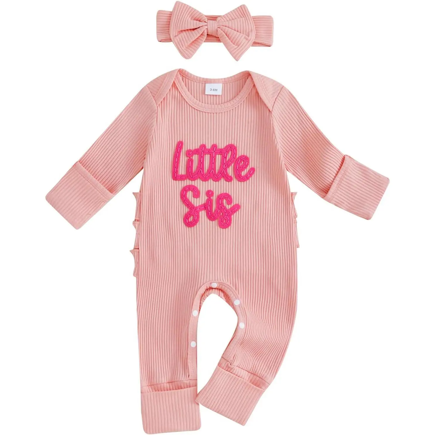 Ribbed Little Sis Pink