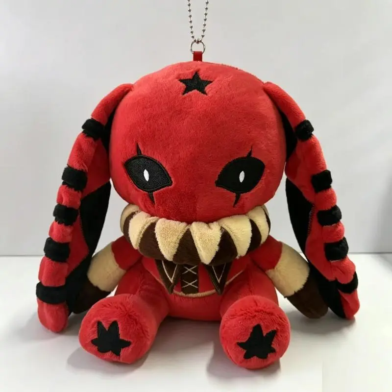 The Freak Circus Pierrot Rabbit Plush Toy Star Print Striped Long Ear Soft Stuffed Animal Home Decoration For Adult Collectors