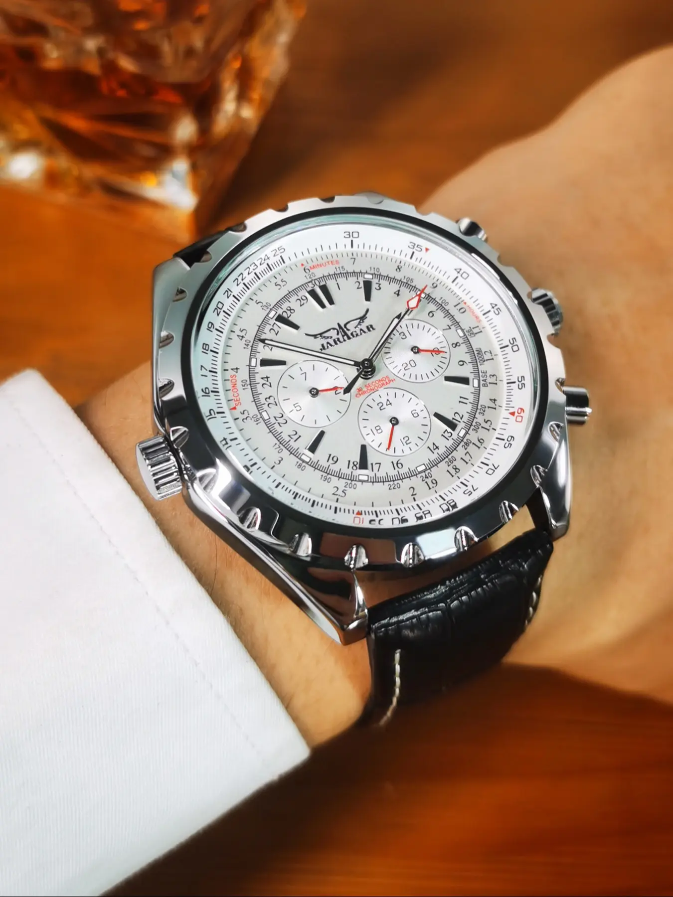 1pc Outdoor Sports Automatic Mechanical Watch for Men Multifunctional Date Display Luminous Hands Top Brand Strap Fashion Business Mens Watches Casual Wristwatches