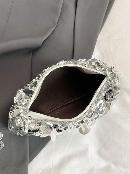 New Shiny Sequins Bag, Elegant Simple Versatile Shoulder Crossbody Bag, Crossbody Clutch Purse, High-End Design, Perfect for All Occasions