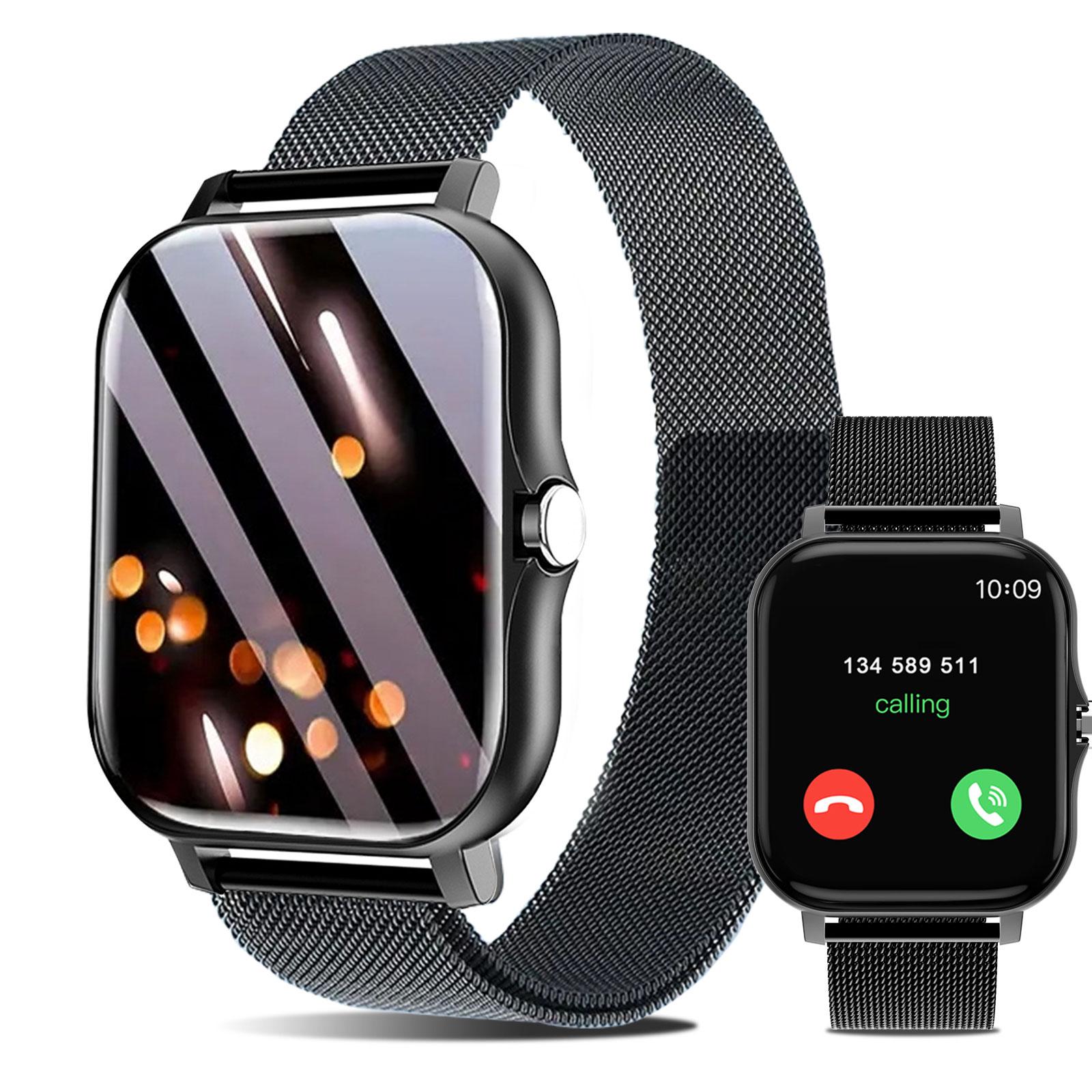 Multifunctional Smart Watch, Fashion Digital Watch with 2 Watch Band, Sports Watch with Multi-Sport Modes & Phone Call for Women & Men