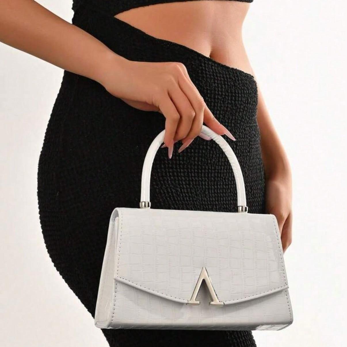 Metallic Glitter Purse for Woman, 2026 Trending Formal Crocodile Pattern Leather Everyday Handbag Woman Clutch Bag Crossbody Bag Shoulder Bag Perfect for Party, Wedding, Prom, Dinner/Banquet, Matching With Wedding Dress, Evening Gown, Party Dress, Prom Ba