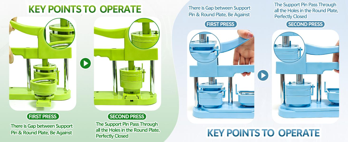 Heart Button Maker Interchangeable Die Mold 58 MM for Slide Rail Button Maker Machine Button Part Supplies Accessories for Pin Press Machine