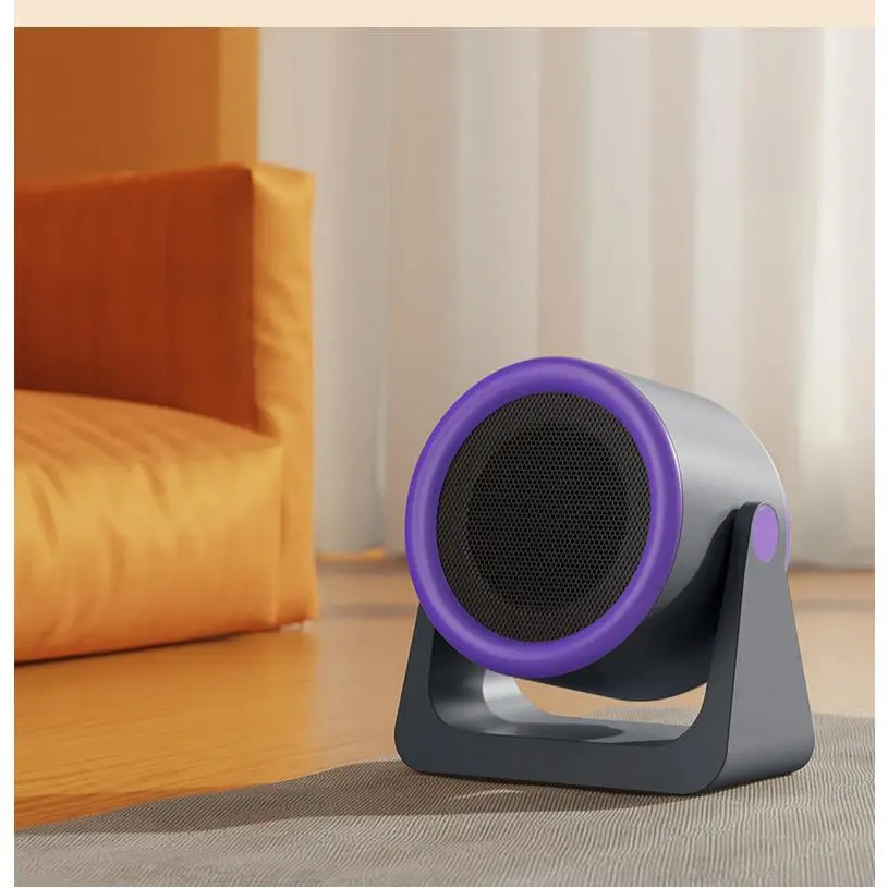 Compact Desktop Electric Heater Vertical Portable Mini Sun Heater for Home Indoor Outdoor Use