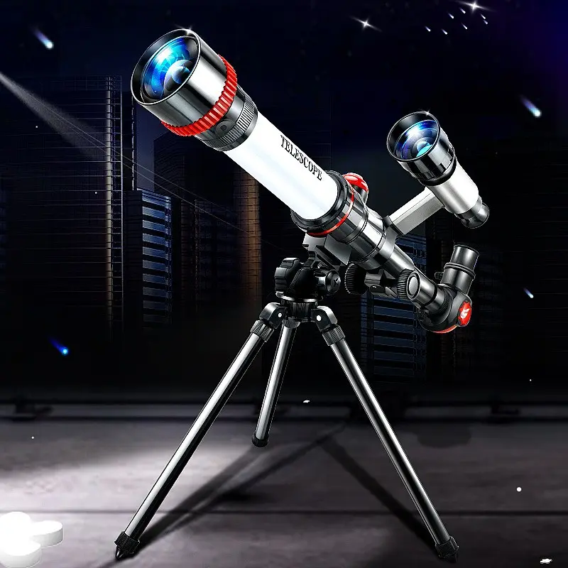 Beginner Kids Astronomy Telescope Set, Adjustable Stand, Dual Lens Adapter, Outdoor Stargazing, Parent-Child Interaction, Beginner Astronomers