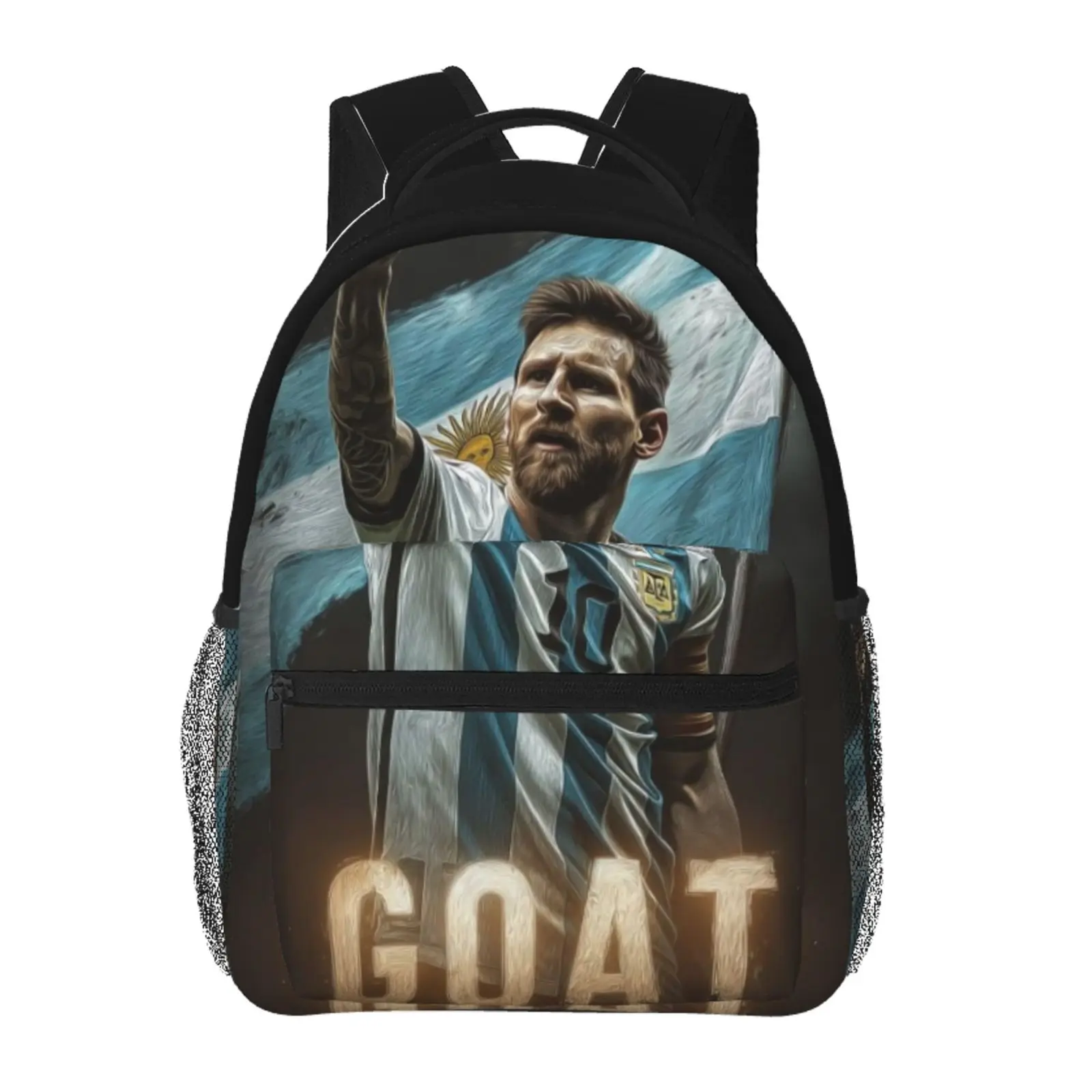 Anime messi2 Printed Backpack, Cute School bag for Girls Boys Teens, Cartoon Backpacks Kawaii Kids Lightweight backpack with adjustable straps Bookbag, Travel, School, College, Work, Backpack, Daily Use