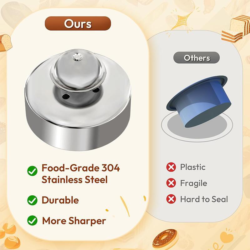 Stainless Steel Sandwich Cutter, 1 Count Baking Cutter and Sealer, Food-grade Sandwich Maker, Cookie Cutters, Baking Utensils, Baking Tools