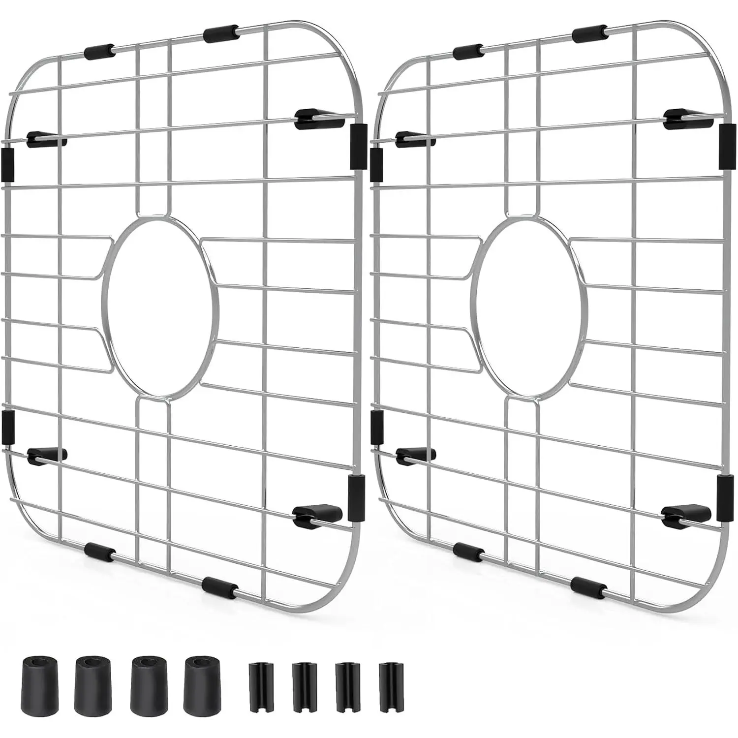 Sink Rack for Bottom of Sink 12.25"×11.5"×2Stainless Steel Protector | Various sizes,SUS 304,Long Serve Life,Protect Sinks and Dishes,Create a Drying Space, Keeping Cleaned Stuff off the Bottom