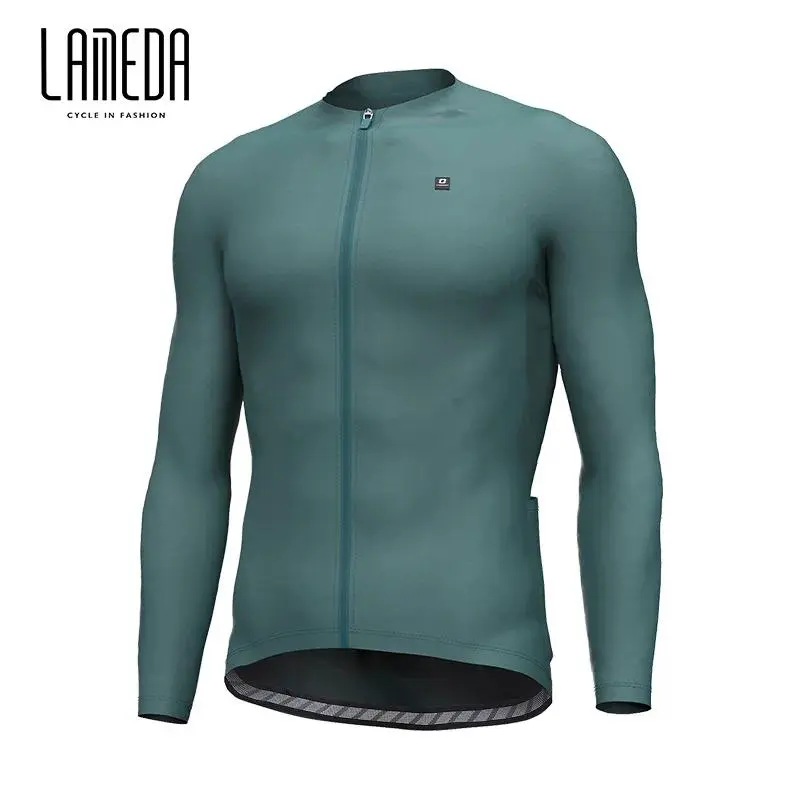 Lameda Cycling Jersey Spring Summer Cycling Clothes For Men Men's Summer Quick Dry Breathable Road Cycling Suit Long Sleeve Top