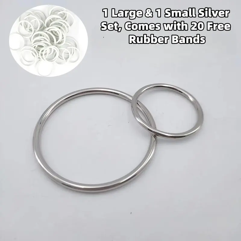 Adjustable Clothing Rings Set, Button Hem and Sleeve Clips, No Sewing Needed, Quick Adjustable T-Shirts, Shirts, Dresses, Durable Buckles
