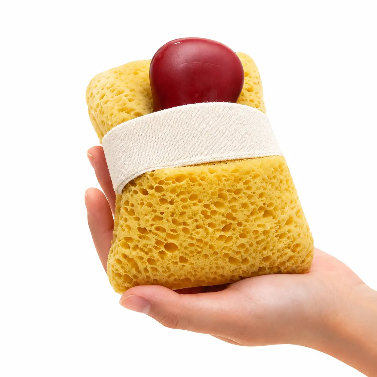 Two-Pack Gentle Bath Sponge Set with Built-In Soap Storage Compartment for Effortless Lather Generation, Ideal for Daily Exfoliation, Sensitive Skin Care, and Full-Body Cleansing in Shower or Bathtub