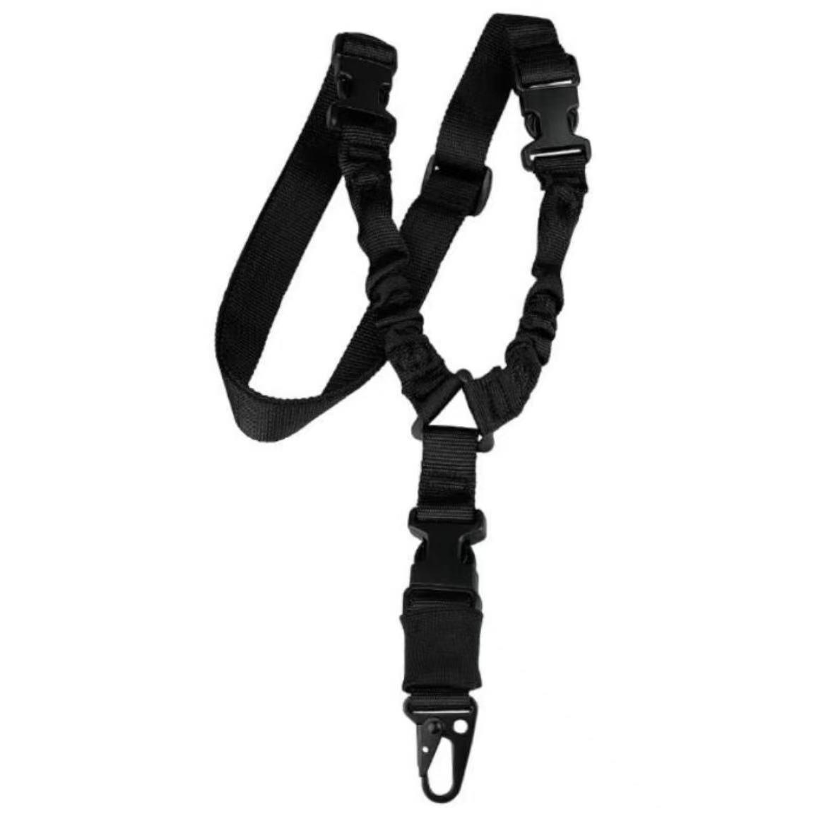 Tactical Two-point Sling Adjustable Length Shoulder Strap Easy Clip Connection Hunting Accessories Safety Rope Outdoor Fathersdaygifts Waterproof Nylon Carabiner For Leash Climbing Survival Kit