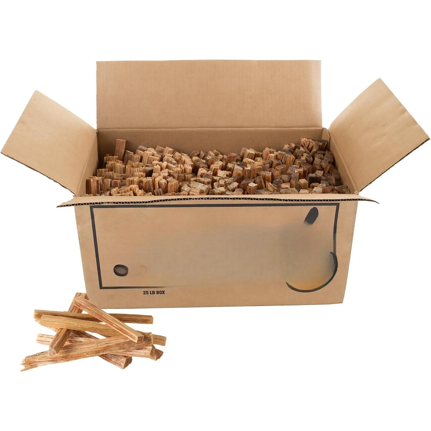 Fatwood Fire Starter Sticks 25lb Box - Indoor or Outdoor 100% All Natural Pine Fire Starters for Campfires, Fireplace, Firepit, Wood Stove, or BBQ Grill - Kindling Wood Firewood Lighter