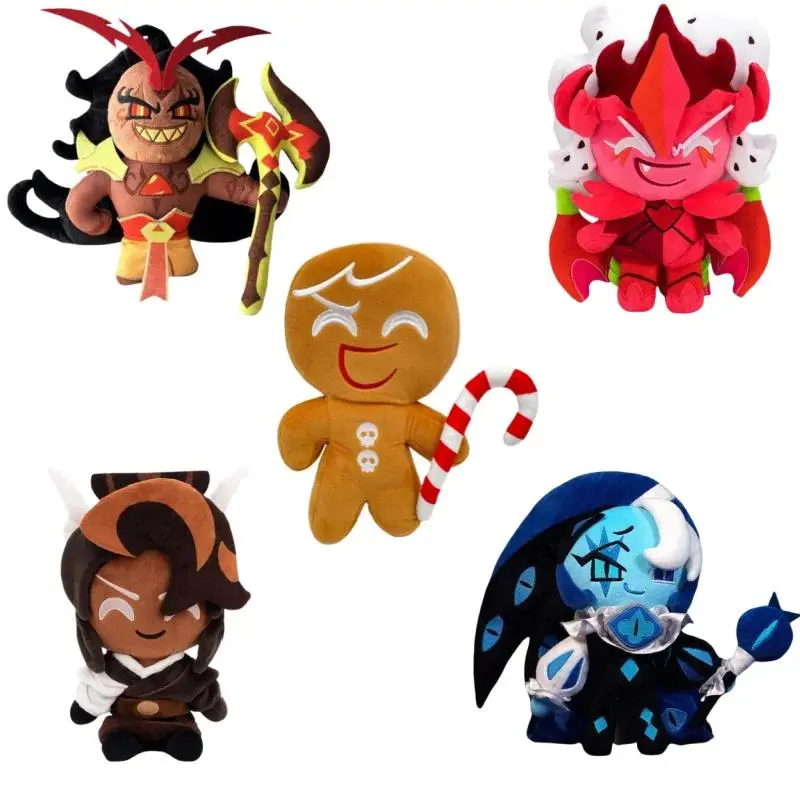 2026 New hot item 25cm Cookie Run Kingdom Plush Toy Game Characters Anime Cartoon Stuffed Doll Shadow Milk Cookie Plushie Merch Soft Game Toy Gift