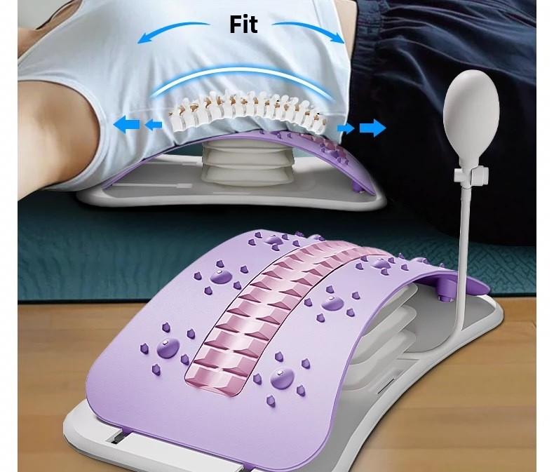 Waist reliever, waist stretching massager, yoga aid, cervical spine back support, back stretching, waist stretching artifact,spine decompression, lumbar spine relaxer