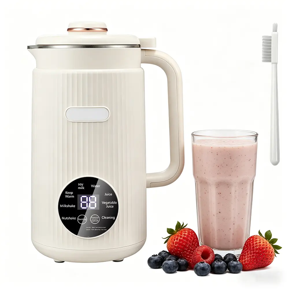 40oz Nut Milk Maker Compact Soy Milk Maker 12 Blades Automatic Almond Machine, 1.2L Automatic Soy Milk Maker -  Multi-Function Blender for Smoothies, Soup & Nut Milk
