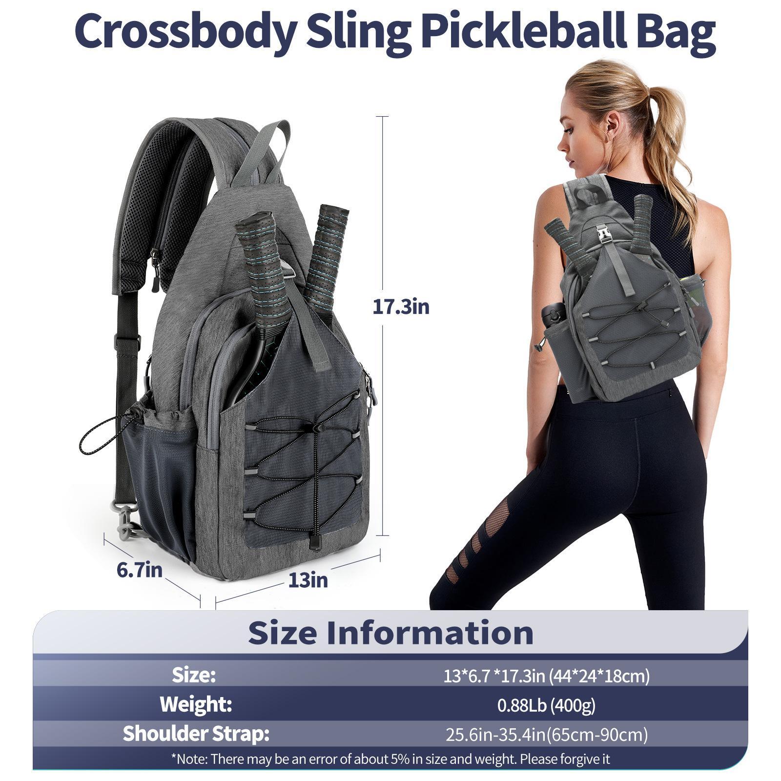 One bag. All your gear. Zero hassle.  Whether it’s tennis, badminton or pickleball – this cross-body bag organizes rackets & equipment with EASE.
