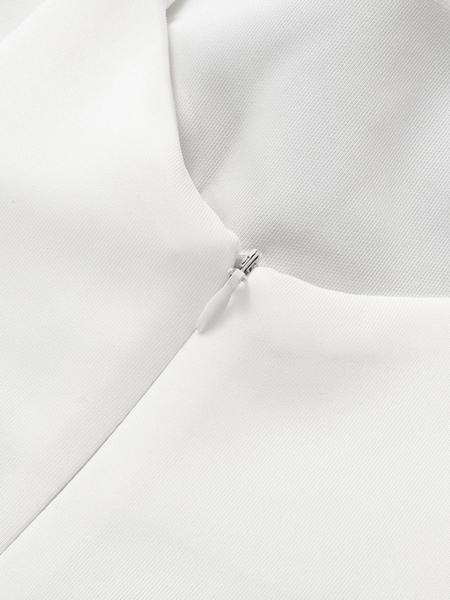 Women's Solid Backless Boat Neck Tank A-line Dress, Street Fashion Casual Sleeveless Short Dress for Daily Outdoor Wear, Ladies Dress for Summer, Teacup Dress