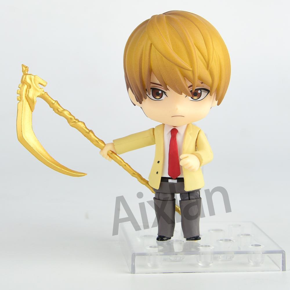 Aixlan#1160#1200 DEATH NOTE Figure Yagami Light Cute Edition 10CM L·Lawliet PVC Action Figure Amine Toygift Collectible Figurine