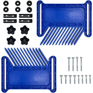 Featherboard Woodworking Tools, Safety Device Stackable Featherboard for Table Saws, Router Tables & Band  with Miter Slots, Miter Track, T-Slots, T-Track(2 Pcs)