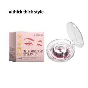 Self-Adhesive False Eyelashes with Synthetic Fibers, No Glue Required for a Dense, Long and Natural Look, Long-Lasting Eye Makeup Products