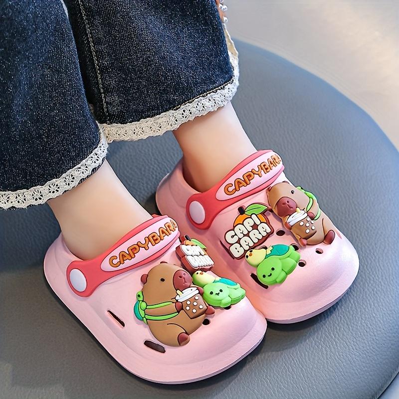 1 Pair of Cute Capybara Closed Toe Slip-