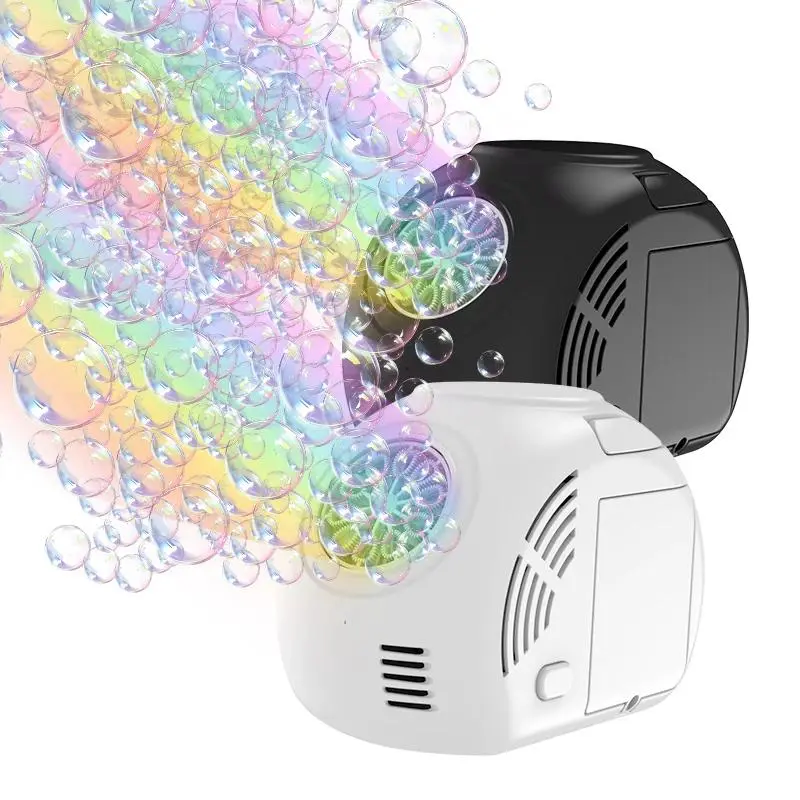 10 Hole Handheld Bubble Machine Toy Outdoor Party Bubble Blower with Light Effect