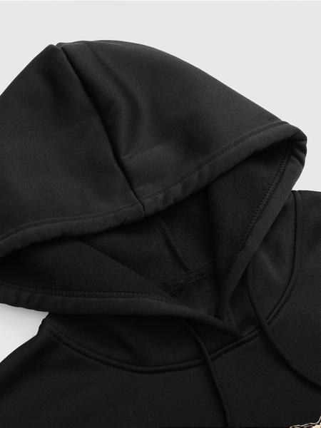 Women's Hooded Sweatshirt, Western Cow Print, Fashion Street Style, Casual Vintage Design, Fall & Winter Wear