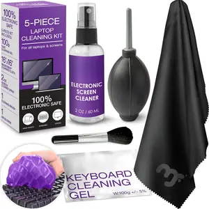 Keyboard Cleaner & Laptop Cleaning Kit - All-In-One Electronic Screen Cleaner for Computer, PC, MacBook, iPhone, Camera Accessories - Gifts for Gamers Men, Stocking Stuffers for College Tech Guy Geeks