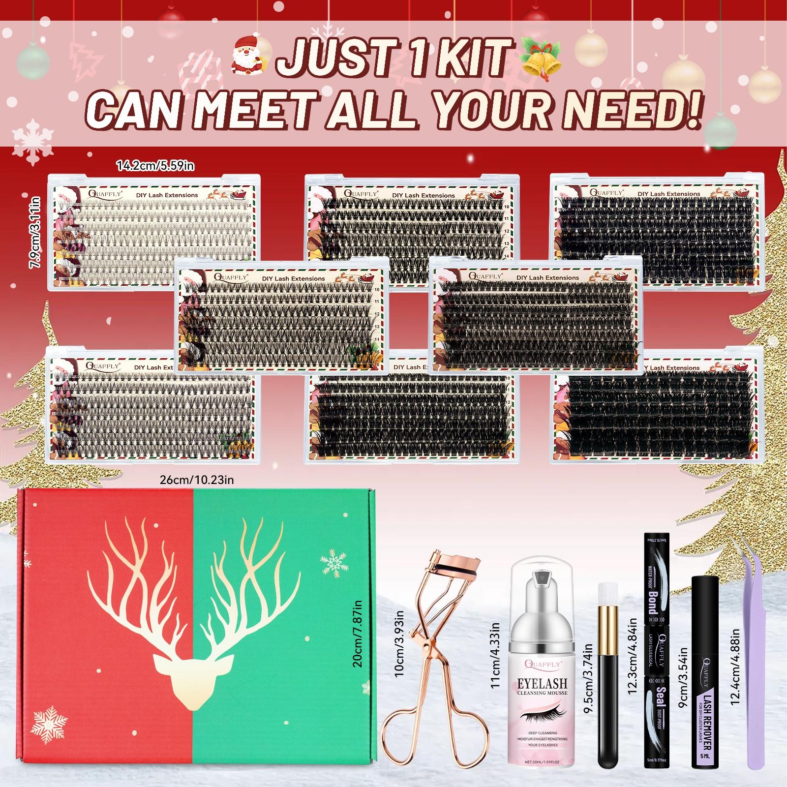 Diy Eyelash Curler Set, Natural Eyelash with Eyelash Bond & Seal, Eyelash Remover, Eyelash Mousse, 2 Eyelash Shampoo Brushes, Tweezers, Eyelash Curler Eyelash Tools Curl Lashes Makeup