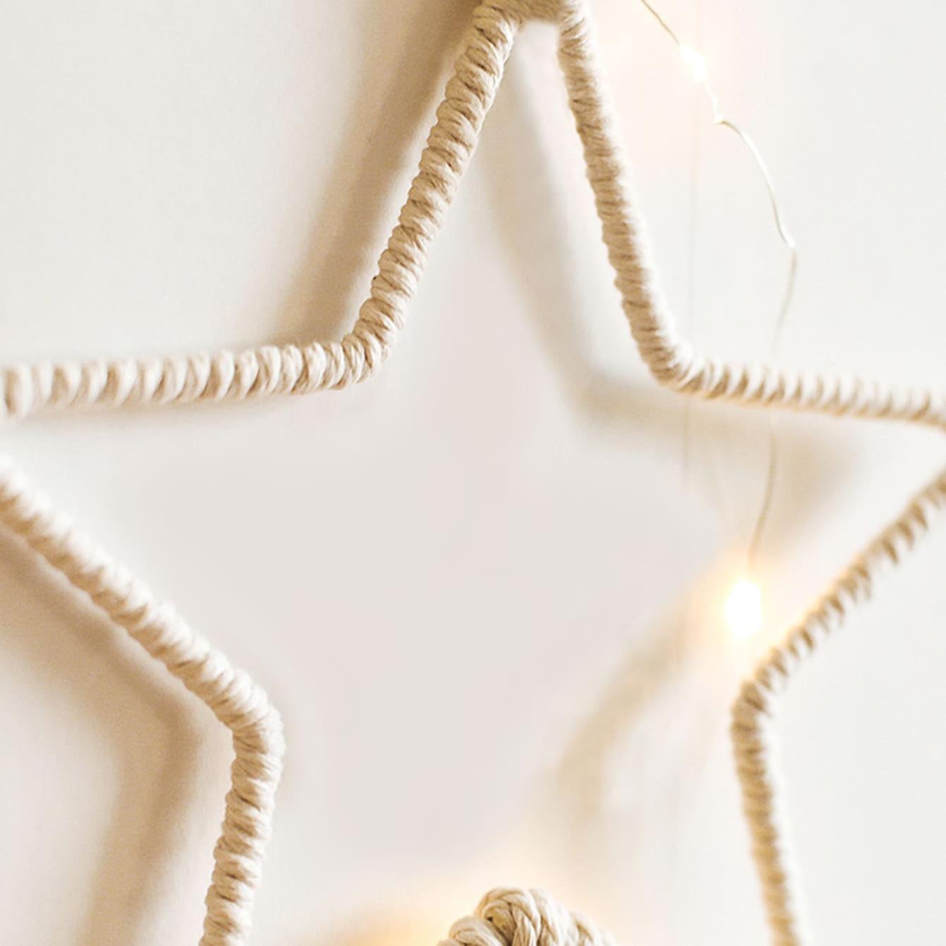 Tassel Dream Catcher Hanging Ornaments, 1 Set Hand Woven Lace Stars Moon Dreamcatcher Wall Hanging Decor without LED Lights, Hangable Wall Art for Home, Bedroom, Hanging Room Decor, Boho Decoration, Interior Wall Decor