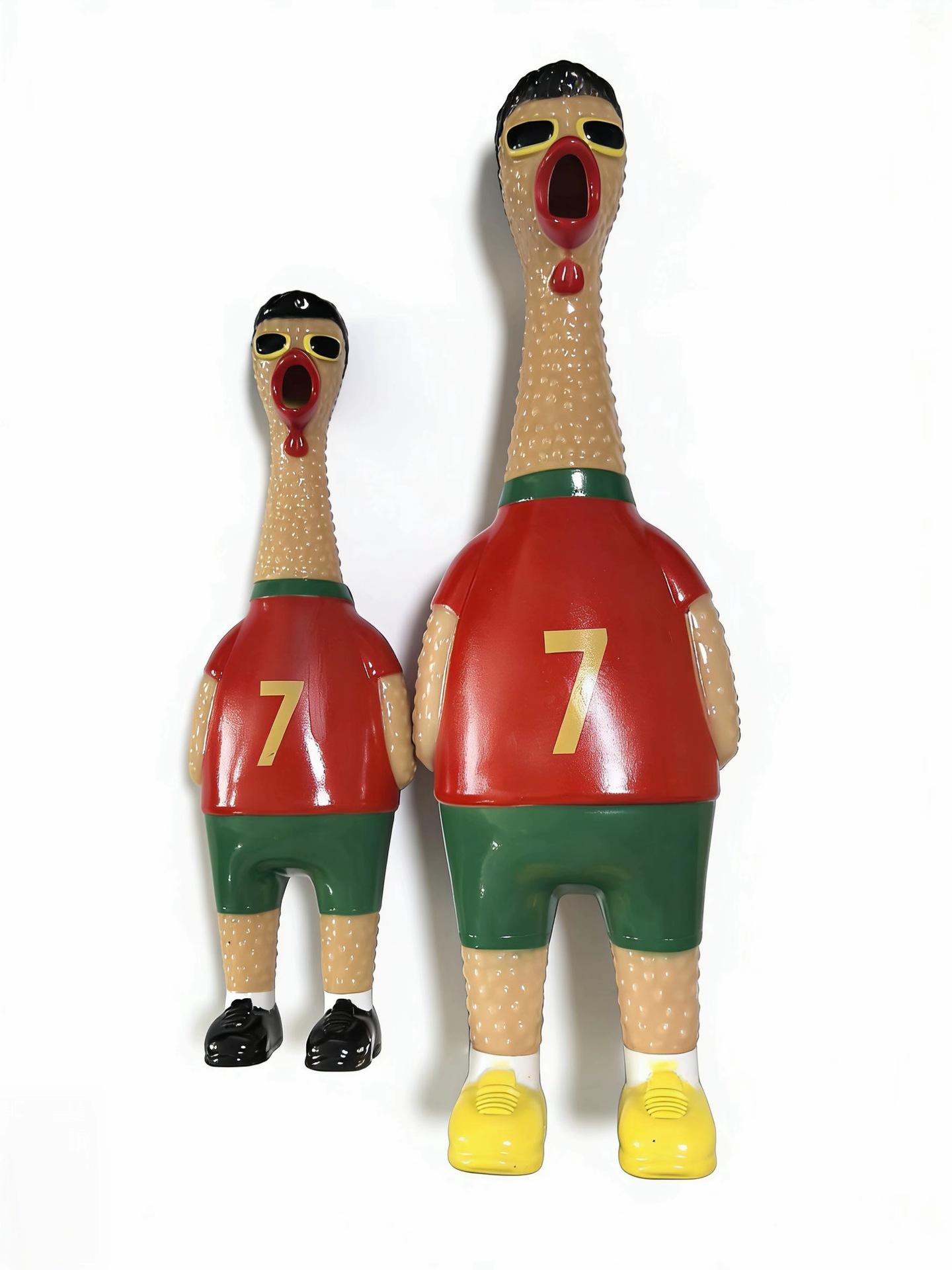 Football Screaming Chicken Stress Relief Toy, Sound-Making Toy for Stress Relief and Fun, Squeezable Toy for Adults and Children