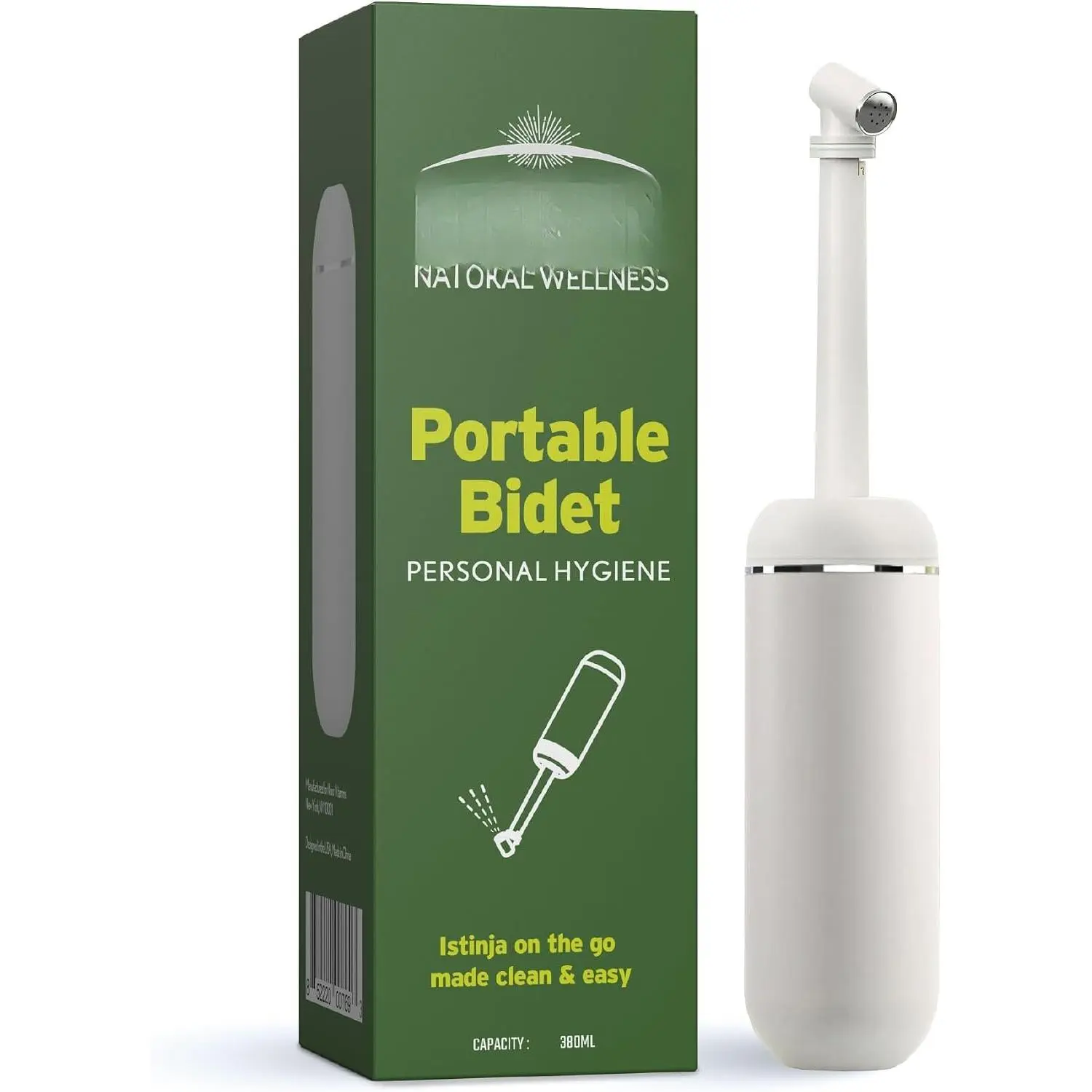 Portable Bidet Sprayer - 13oz Leakproof & Durable Handheld Travel Bidet by  -  & Discreet Peri Bottle for Personal Hygiene -The-Go -  Handheld Bidet for Out-of- Use