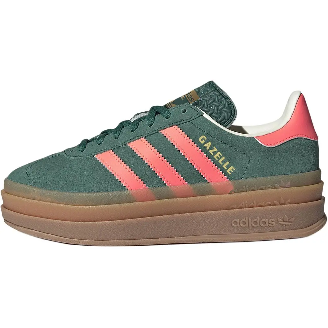 adidas Originals Gazelle Bold Comfortable Versatile Low-Top Kids Casual Shoes JQ7408