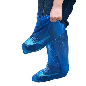 Disposable rainproof shoe covers, thickened, non-slip, wear-resistant, long-tube waterproof, transparent foot covers