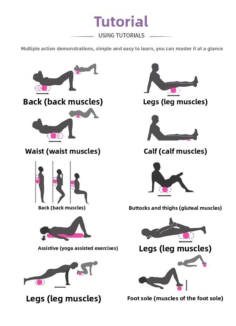 Customized fascia ball, peanut ball, silicone suction cup massage hedgehog ball, used for foot, back, and waist muscle relaxation and meridian massage