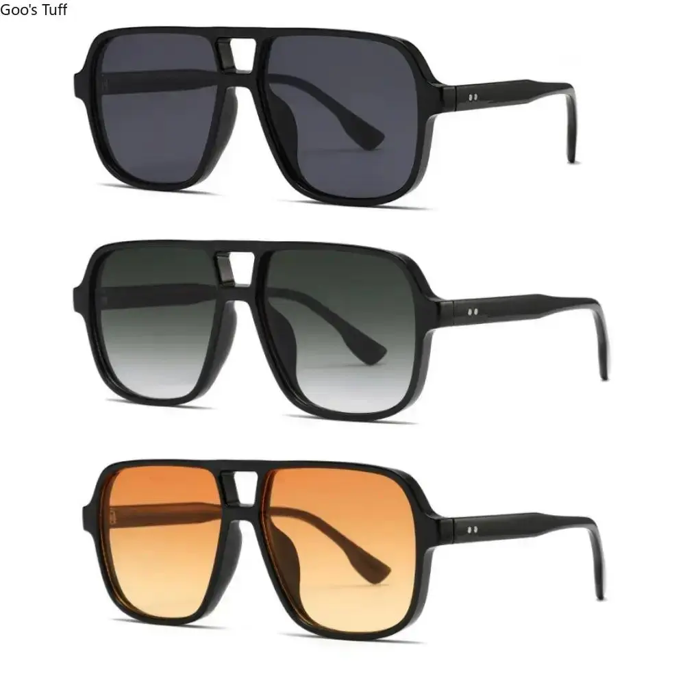 Unisex Square-Aviator Frame Sunglasses, Ultra-Light Stylish UV-Protective Shades, Men's & Women's Outdoor Sports Eyewear for Daily Casual Use