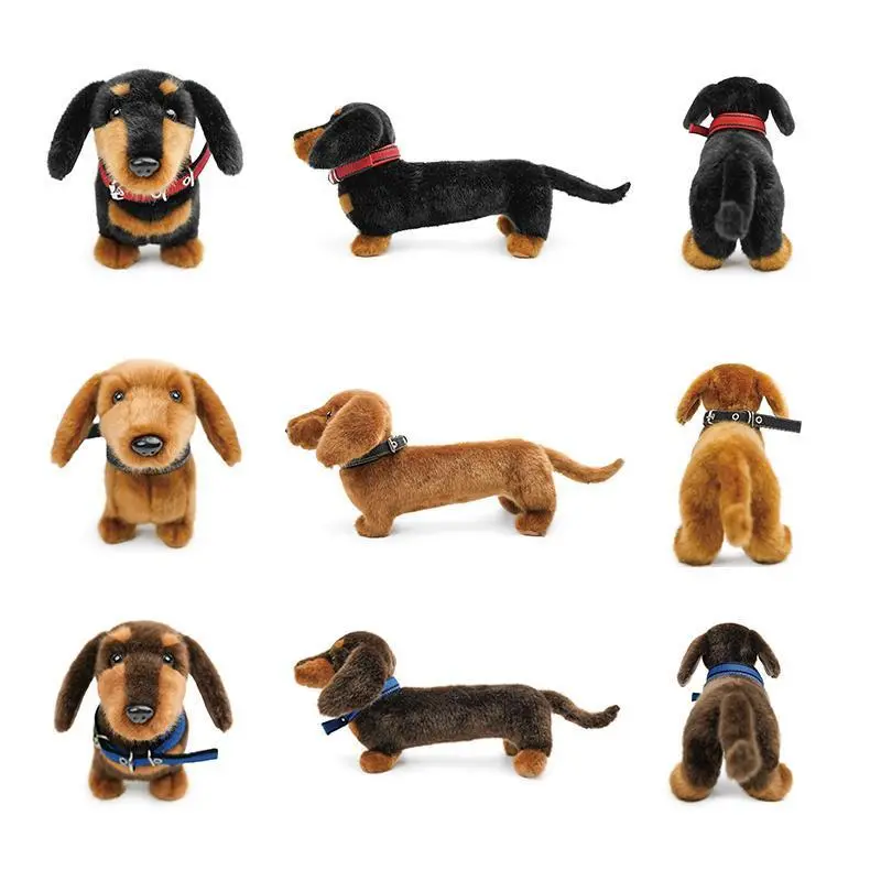Dachshund Soft Plush Toys Plushies Animal Doll Cute Simulated Dog Throw Pillow Sofa Bed Lumbar Cushion Suitable For Home Decor