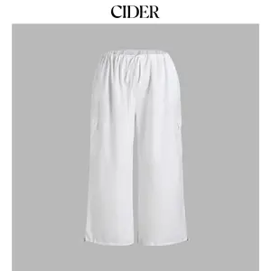 Cider Solid Low-Rise Parachute Cargo Pants Curve & Plus