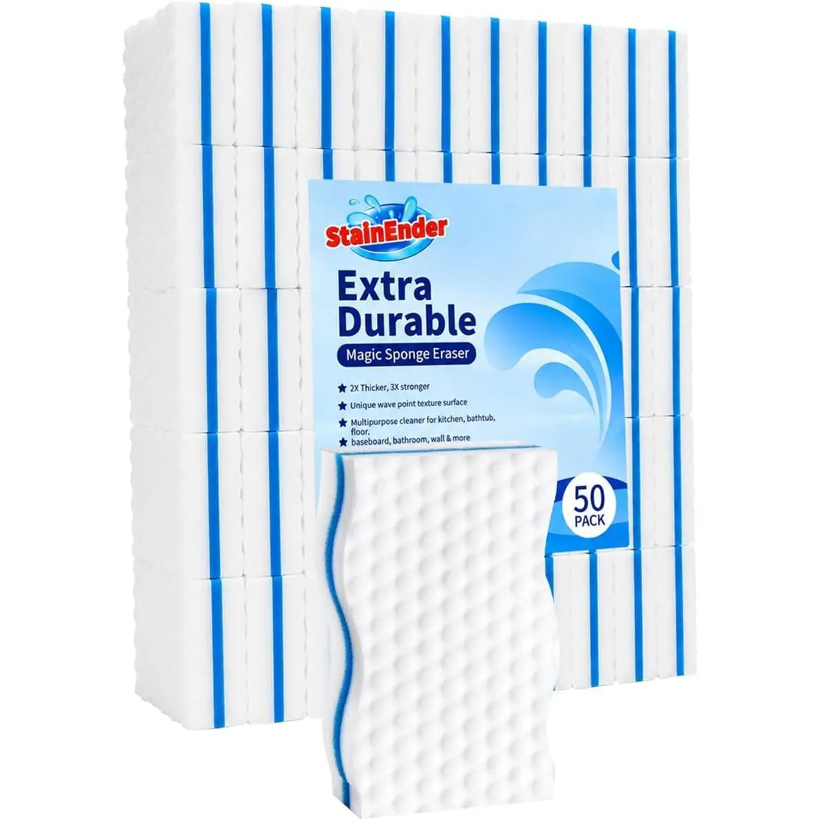 10 Pack Magic Eraser Sponge Pads, Extra Thick Melamine Sponges