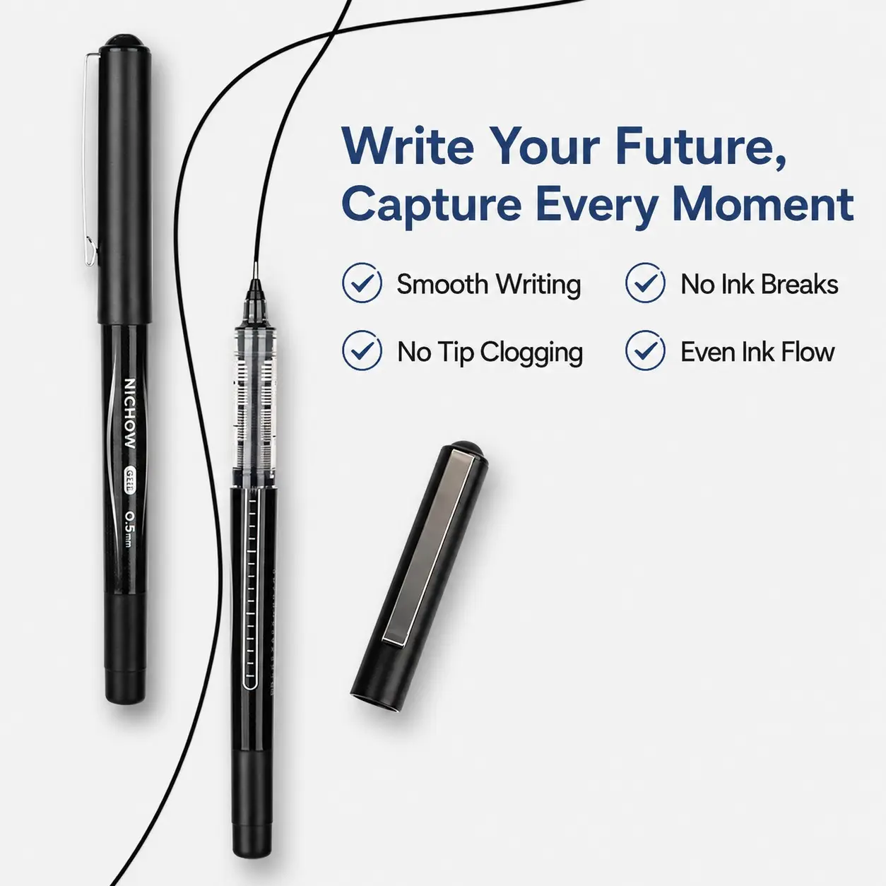 Neutral Pen 0.5mm-0.7mm, Direct Ink Signature Pen, Smooth Writing, Sketching, Drawing Pen, Ideal for Note-Taking and Artistic Use, Multi Purpose Pens